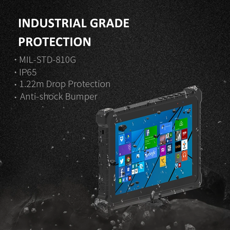 Senke Gigabit Ethernet 10.1" 1200*1920 IPS Screen Windows 10 11 IP67 Waterproof Fully Rugged Extreme Tablet PC