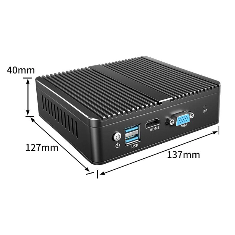 J4125 Quad Core 4 LAN AES Ni Pfsense Mikrotik Network Firewall Appliance Desktop Mini PC