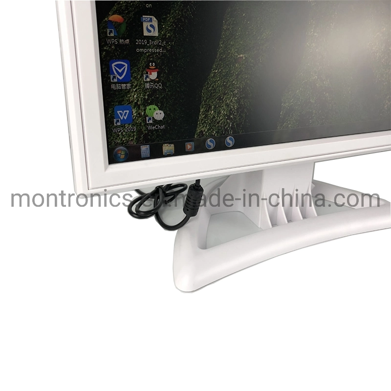 White LCD Medical Monitor 17-Inch Embedded HD Device Monitor