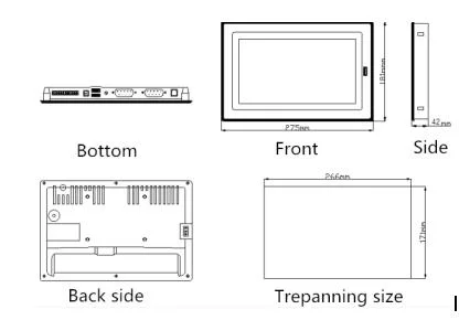 Intelligent Industrial Computer 10.1inch Wall Mounted Android Tablet PC Fanless Embedded Industrial Touch Panel PC