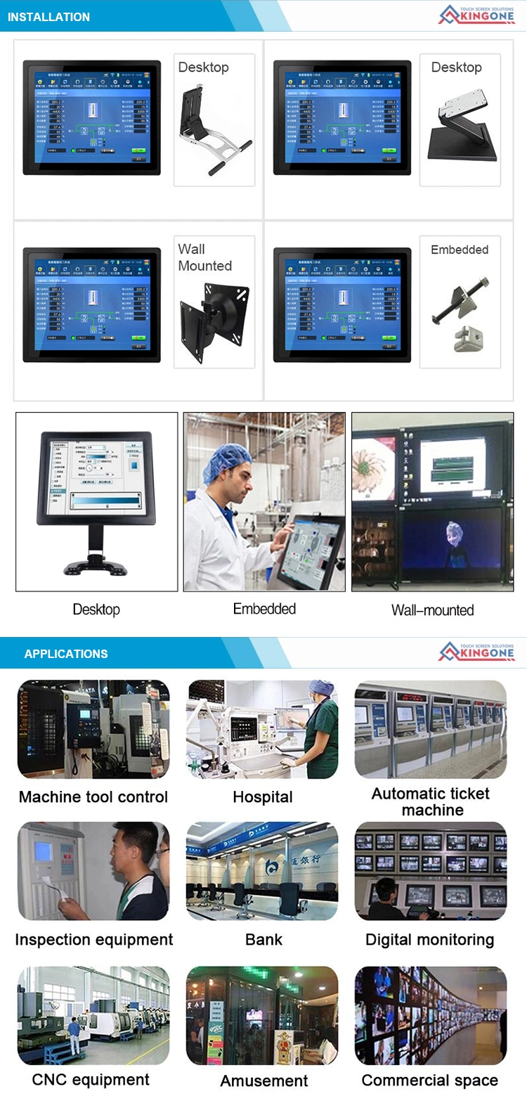 12 15 17 19 21 Inch Mini All in One Computer I3 Mount Windows 10 Waterproof Industrial Rugged Tablet Touch Screen Panel PC