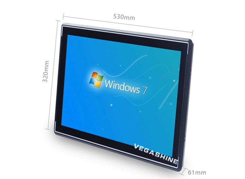 21.5" I3 7100u Capacitive Touchscreen Industry Panel PC 4COM