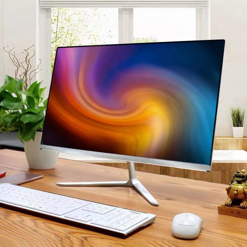 Cheap I3 I5 I7 Thin Touch Panel Office Home Ai0 Desktop Computers 24 Inch IPS RAM 8GB ROM 500GB All in One PC