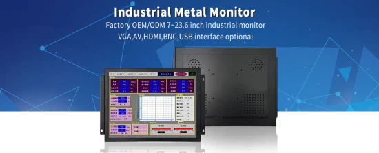 7 Zoll 800*480 HDMI VGA AV BNC Nicht-Touchscreen-Metallgehäuse TFT Open Frame Embedded OEM ODM Industrie-LCD-Monitor