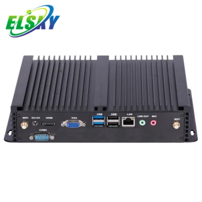 Elsky Ipc6000 Qm9700 Günstiger Skylake Dual Core 7100u 7500u 7200u HD510HD610 Barebone SATA3.0 SSD HDD 4K Display Ubuntu Mini PC