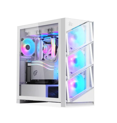 Segotep Kl Aeolus ATX-Gaming-Computergehäuse, Rtx4000-Grafikkarte und CPU der 13. Generation, unterstützt doppelten 360-Wasserkühler, Desktop-Gaming-PC-Gehäuse, Gamer-Chassic, PC